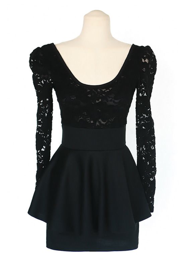 Vestido Renda Preto