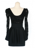 Vestido Renda Preto